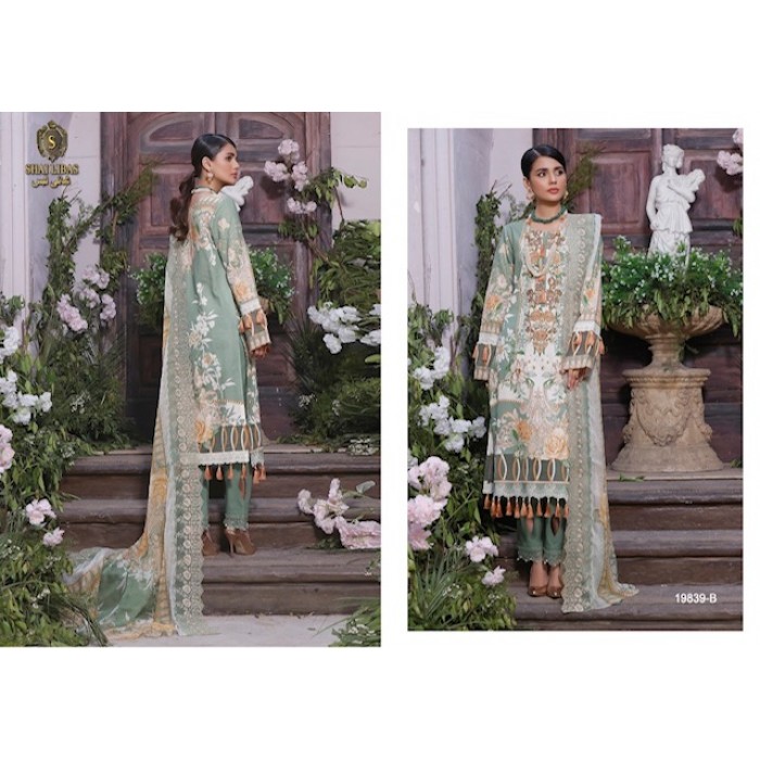 Shai Libaas Jade Pure Cambric Cotton Pakistani Salwar Suits